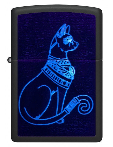 Brichetă Zippo 48582 Mystical Egyptian Cat Black Light