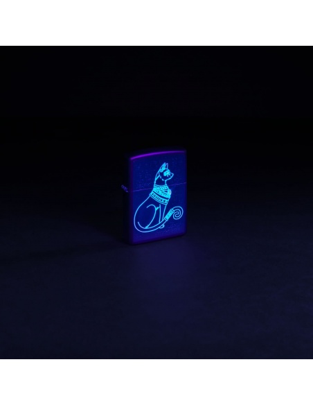 Brichetă Zippo 48582 Mystical Egyptian Cat Black Light
