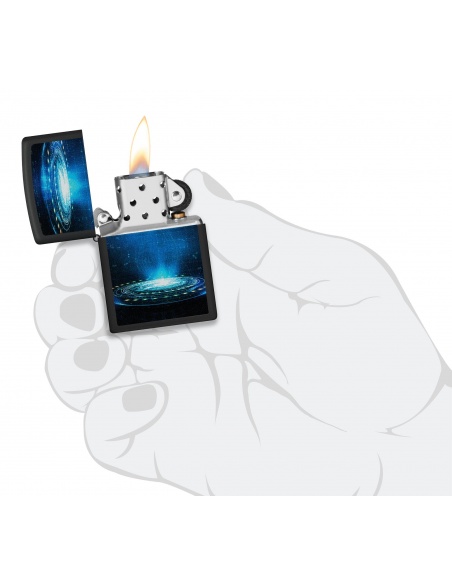 Brichetă Zippo 48514 UFO Flame Black Light