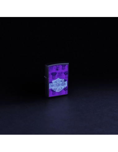 Brichetă Zippo 48600 Harley Davidson Engines Black Light