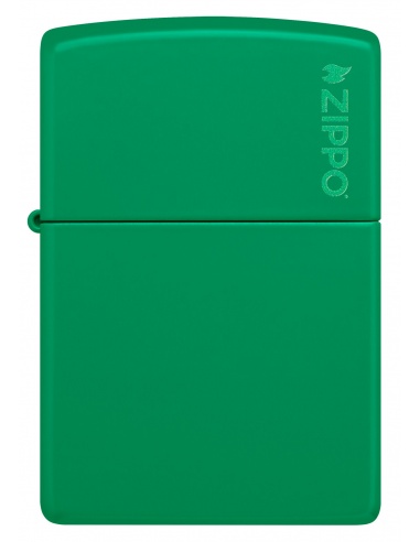 Brichetă Zippo 48629ZL Classic Grass Green Matte with Zippo Logo