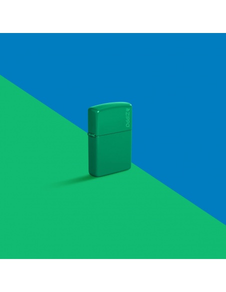 Brichetă Zippo 48629ZL Classic Grass Green Matte with Zippo Logo