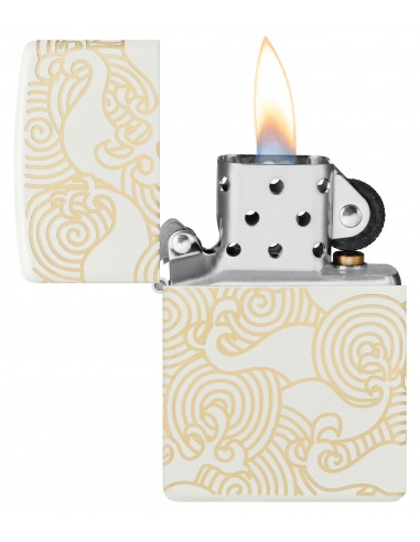 Brichetă Zippo 48909 Engraved Wave Pattern