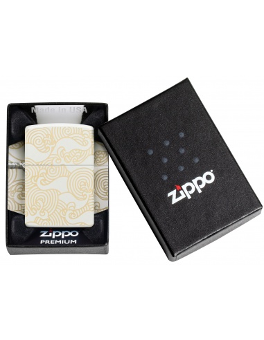 Brichetă Zippo 48909 Engraved Wave Pattern