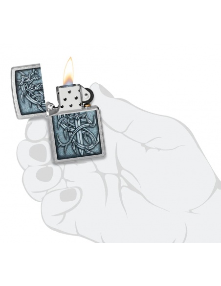Brichetă Zippo 48365 Metal Dragon and Blade
