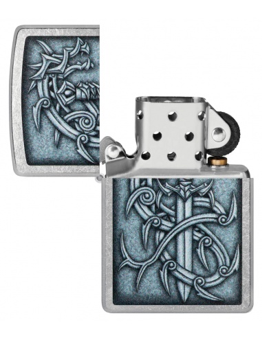Brichetă Zippo 48365 Metal Dragon and Blade