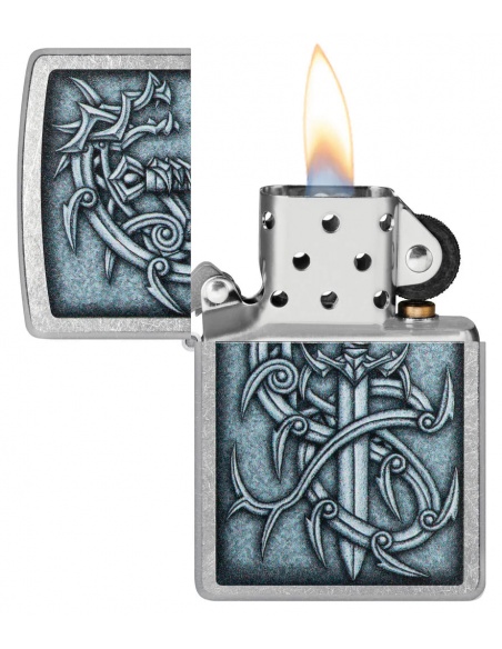 Brichetă Zippo 48365 Metal Dragon and Blade