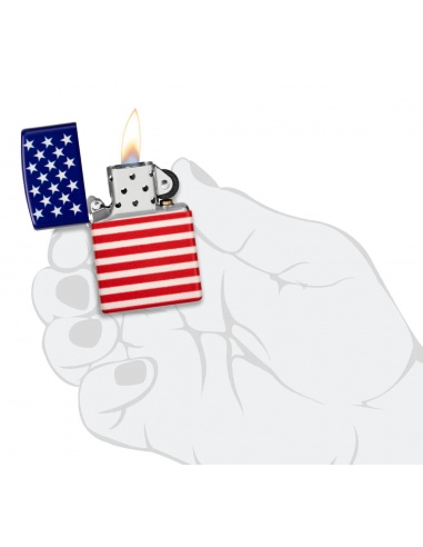 Brichetă Zippo 48700 USA Stars and Stripes Flag