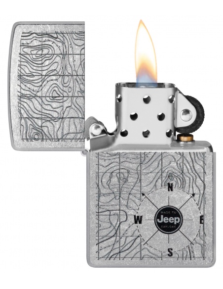 Brichetă Zippo 48765 Jeep with Topographical Map