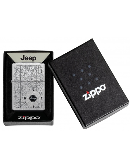 Brichetă Zippo 48765 Jeep with Topographical Map