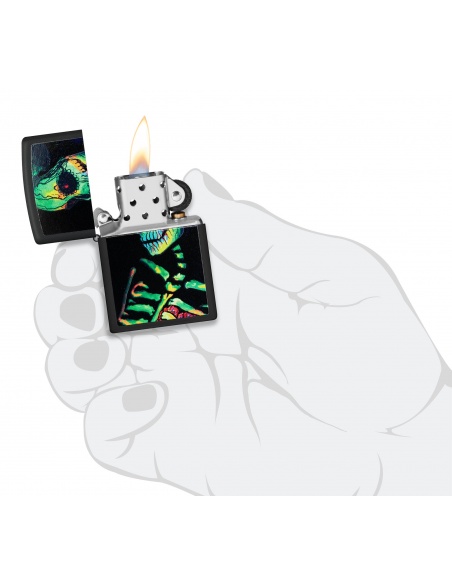 Brichetă Zippo 48761 Sugar Skeleton Black Light