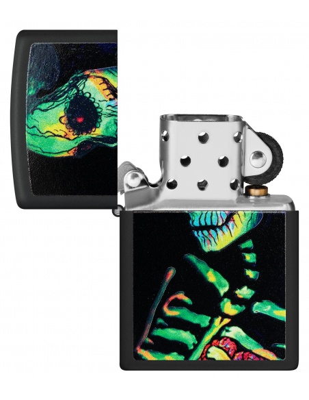 Brichetă Zippo 48761 Sugar Skeleton Black Light