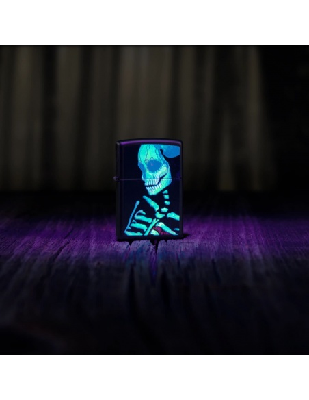 Brichetă Zippo 48761 Sugar Skeleton Black Light