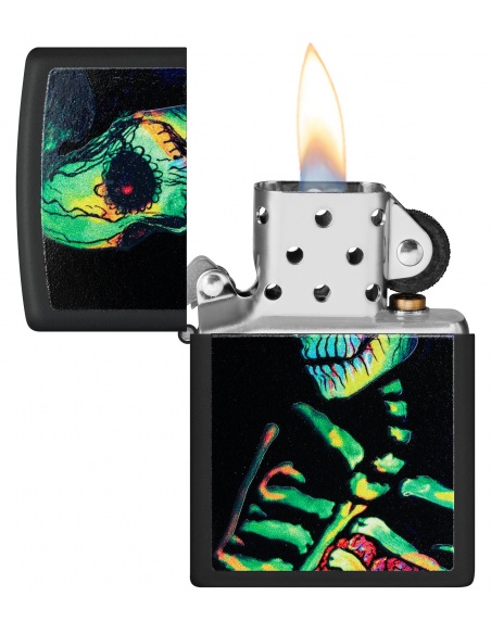 Brichetă Zippo 48761 Sugar Skeleton Black Light