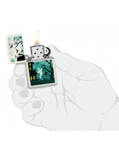 Brichetă Zippo 48727 Spooky Haunted House Glow-in-the-Dark