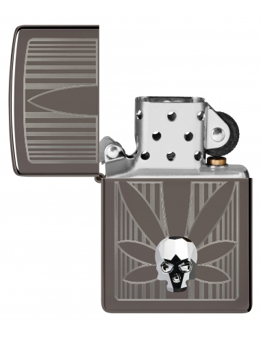 Brichetă Zippo 48773 Cannabis Design and Crystal Skull