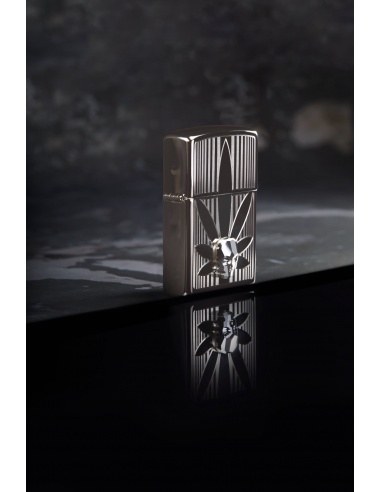 Brichetă Zippo 48773 Cannabis Design and Crystal Skull
