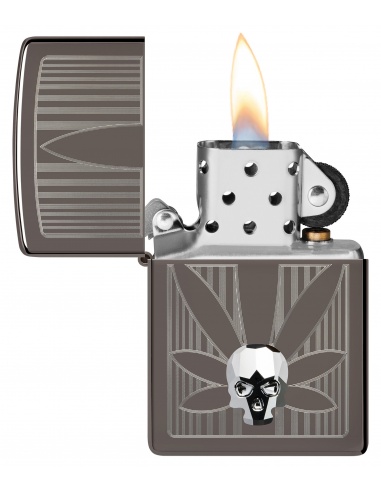 Brichetă Zippo 48773 Cannabis Design and Crystal Skull