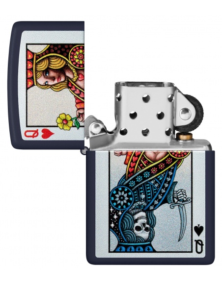 Brichetă Zippo 48723 Queen and Skull of Hearts