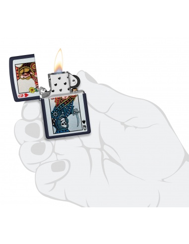 Brichetă Zippo 48723 Queen and Skull of Hearts