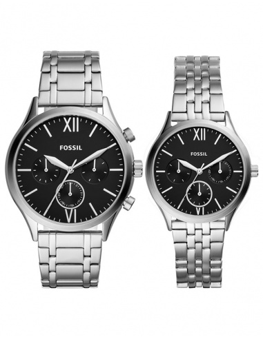 Ceas damă/bărbătesc Fossil His and Her BQ2469SET