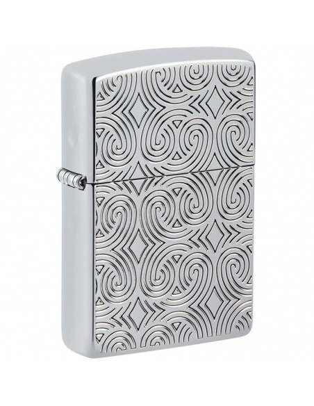 Brichetă Zippo 48066 Geometric Design Deep Carved Armor