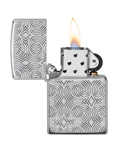 Brichetă Zippo 48066 Geometric Design Deep Carved Armor