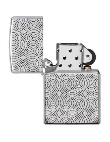 Brichetă Zippo 48066 Geometric Design Deep Carved Armor