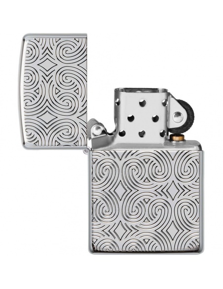 Brichetă Zippo 48066 Geometric Design Deep Carved Armor
