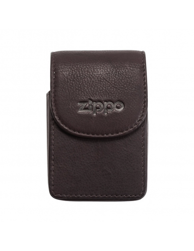 Tabacheră Zippo maro din piele naturală 2005406