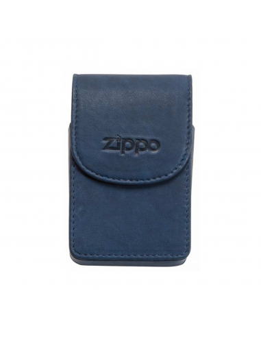 Tabacheră Zippo albastră din piele naturală 2005408