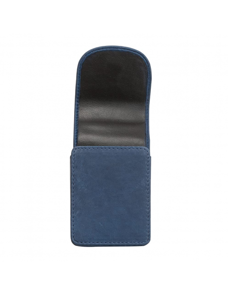 Tabacheră Zippo albastră din piele naturală 2005408