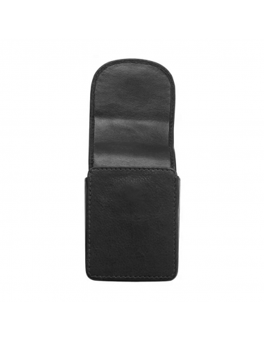 Tabacheră Zippo neagră din piele naturală 2005405
