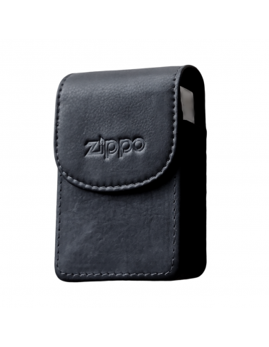 Tabacheră Zippo neagră din piele naturală 2005405
