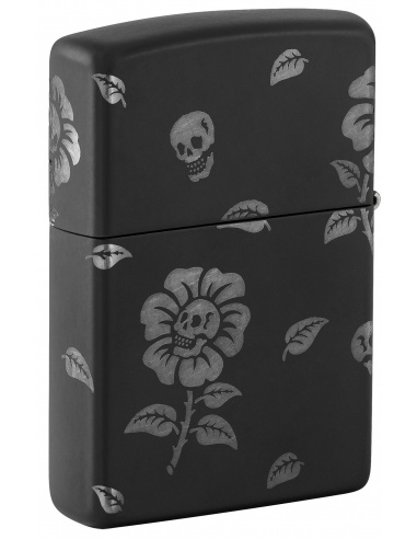 Brichetă Zippo 48931 Blooming Flowers and Skull