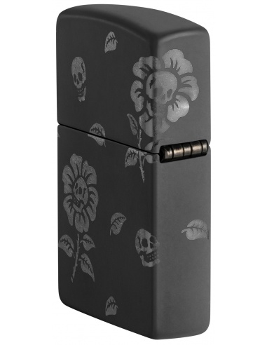 Brichetă Zippo 48931 Blooming Flowers and Skull