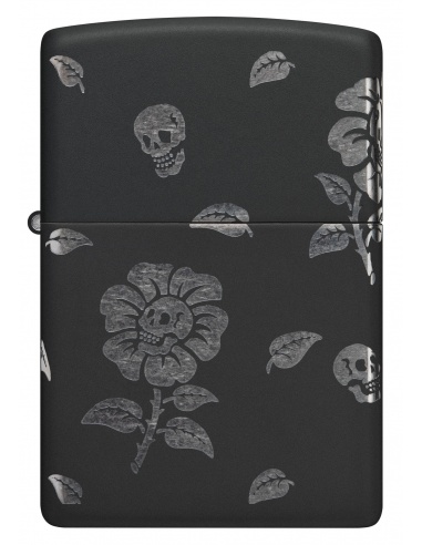 Brichetă Zippo 48931 Blooming Flowers and Skull