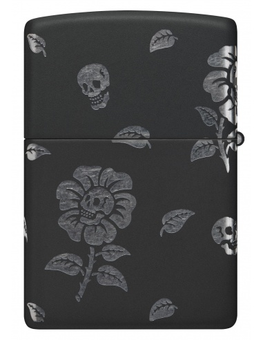 Brichetă Zippo 48931 Blooming Flowers and Skull