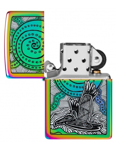 Brichetă Zippo 48964 John Gumbula Turtle and Tropical Bird