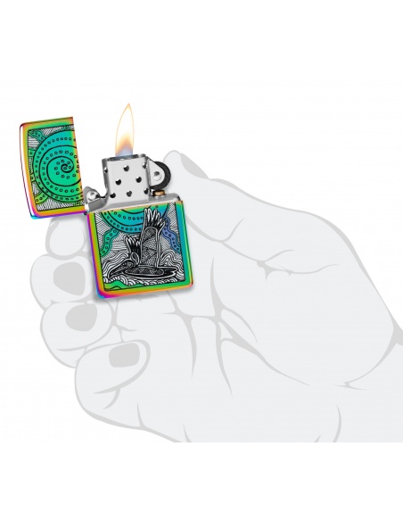 Brichetă Zippo 48964 John Gumbula Turtle and Tropical Bird