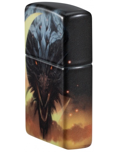 Brichetă Zippo 48934 Fierce Dragon and Moon - Glow-in-the-Dark