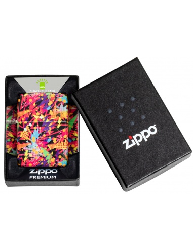 Brichetă Zippo 46008 Retro Hypnotic - Glow-in-the-Dark