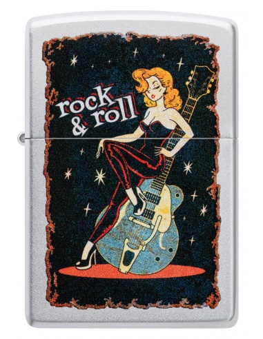 Brichetă Zippo 48930 Cool Chick Pinup Rock n Roll