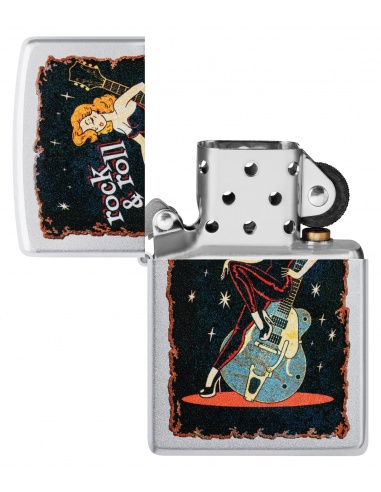 Brichetă Zippo 48930 Cool Chick Pinup Rock n Roll