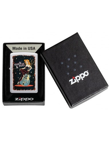 Brichetă Zippo 48930 Cool Chick Pinup Rock n Roll