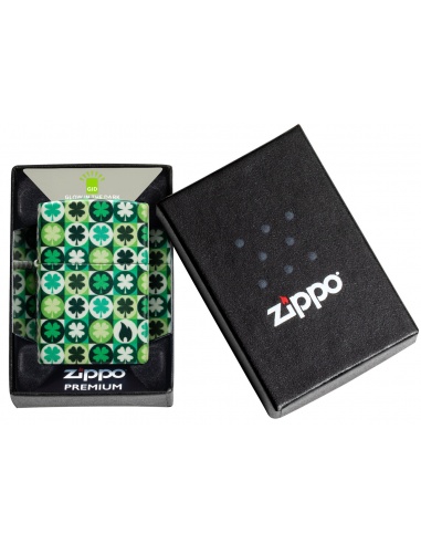 Brichetă Zippo 46015 4 Leaf Clover Glow-in-the-Dark
