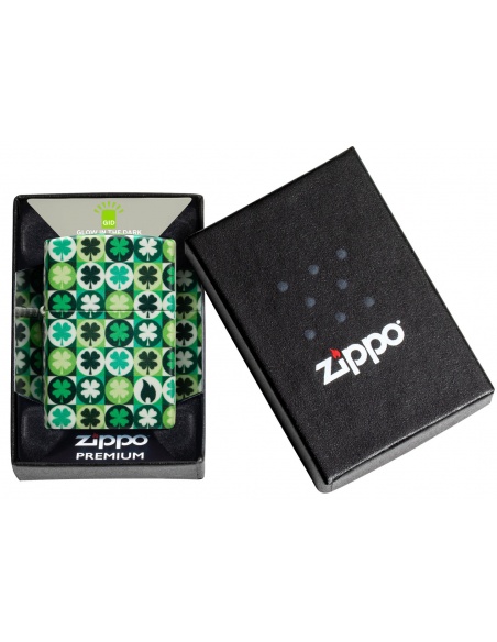 Brichetă Zippo 46015 4 Leaf Clover Glow-in-the-Dark