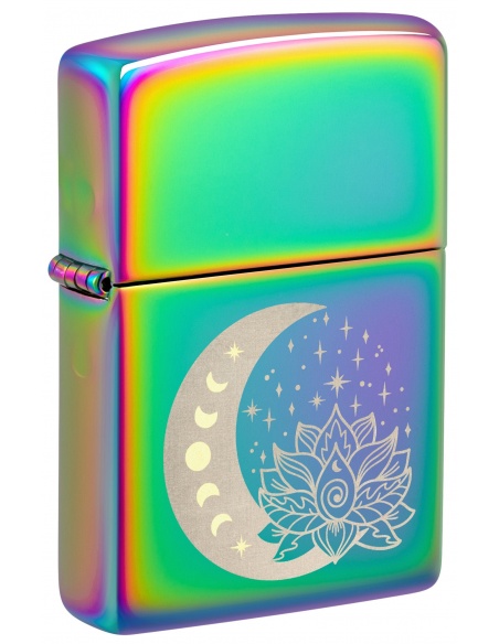 Brichetă Zippo 48910 Spiritual Moon Stars and Lotus Flower