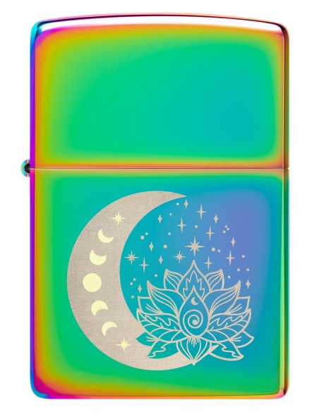 Brichetă Zippo 48910 Spiritual Moon Stars and Lotus Flower