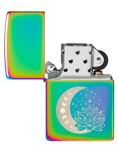 Brichetă Zippo 48910 Spiritual Moon Stars and Lotus Flower